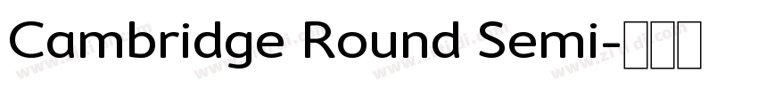 Cambridge Round Semi字体转换